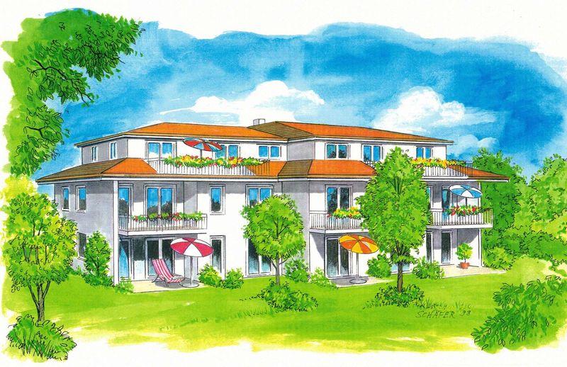 Wohnen im grünen Würmtal – modern + ruhig! Vermietete 3-Zimmer-Wohnung mit 12m² Südbalkon in Gauting